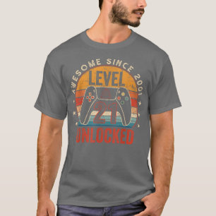 Camiseta Nivel 21 desbloqueado desde 2001 21 años B