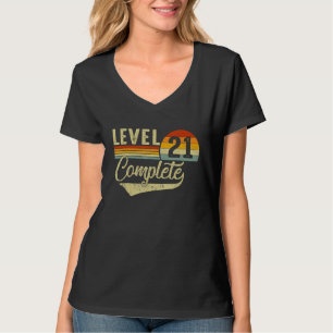 Camiseta Nivel 21 Videojugadores Retro Completos Pareja 21ª