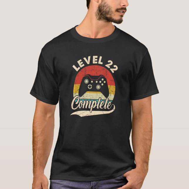 Camiseta Nivel 22 Complete 22º Aniversario Boda Para El (Anverso)