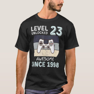 Camiseta Nivel 23 Desbloqueado desde 1998 Video Gamer B