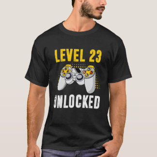 Camiseta Nivel 23 Desbloqueados Regalos De 23 Años De Edad