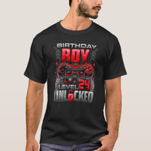 Camiseta Nivel 24 Desbloqueado desde 1998 24º cumpleaños