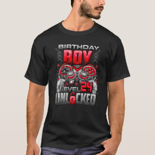 Camiseta Nivel 24 Desbloqueado desde 1998 24º cumpleaños