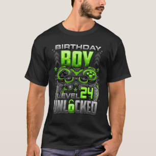 Camiseta Nivel 24 Desbloqueado desde 1998 24º cumpleaños