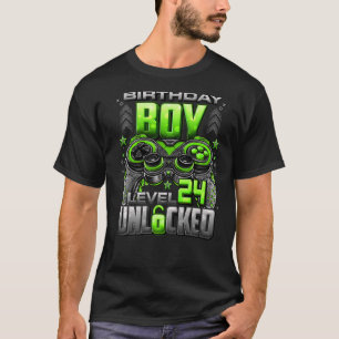 Camiseta Nivel 24 Desbloqueado desde 1998 24º cumpleaños