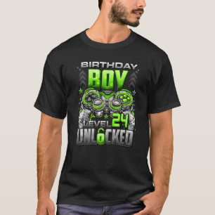 Camiseta Nivel 24 Desbloqueado desde 1998 24º cumpleaños