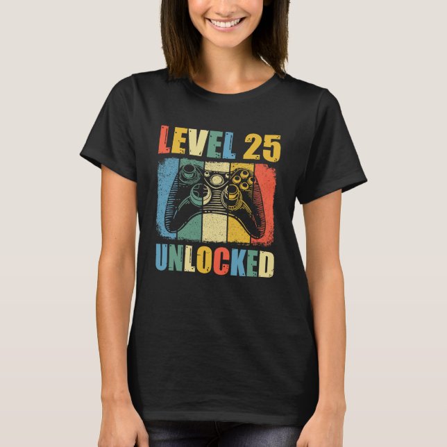 Camiseta Nivel 25 desbloqueado (Anverso)