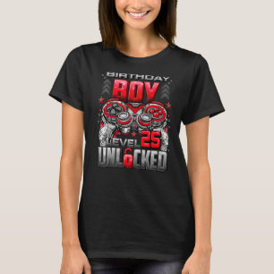 Camiseta Nivel 25 desbloqueado desde 1997 25º cumpleaños
