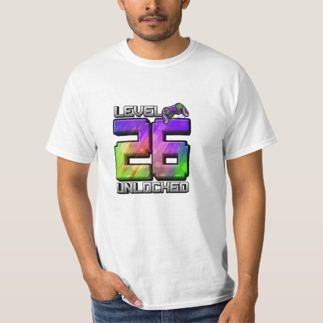 Camiseta Nivel 26 Desbloqueado Impresionante (Anverso)