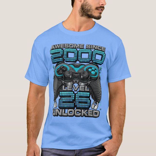 Camiseta Nivel 26 Desbloqueado Increíble Desde 2000 Cumplea (Anverso)