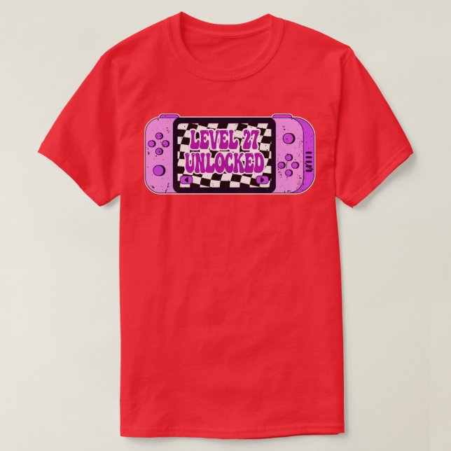 Camiseta Nivel 27 desbloqueado (Diseño del anverso)