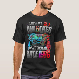 Camiseta Nivel 27 Desbloqueado desde 1996 27º cumpleaños