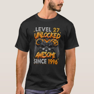 Camiseta Nivel 27 Desbloqueado desde 1996 27º cumpleaños