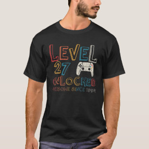 Camiseta Nivel 27 Desbloqueado Impresionante Desde 1994 Vin