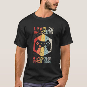 Camiseta Nivel 28 Desbloqueado Impresionante Videojuego 199