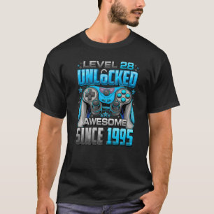 Camiseta Nivel 28 desbloqueado increíble desde 1995 28º cum