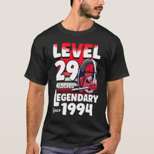 Camiseta Nivel 29 años de edad Desbloqueado desde 1994 29º 