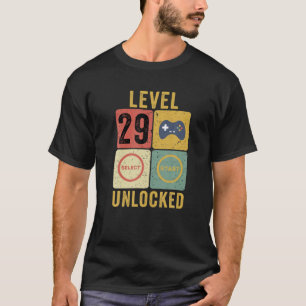 Camiseta Nivel 29 Desbloqueado, Videojugador De Regalos De