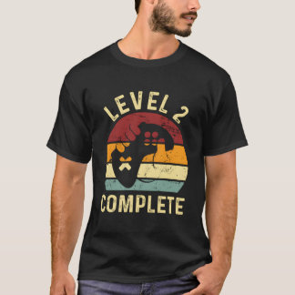 Camiseta Nivel 2 Completo 2 Año Aniversario 2Do Boda Para