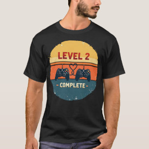 Camiseta Nivel 2 Completo - Segundo regalo de aniversario B