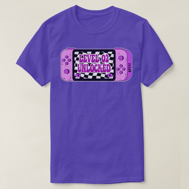 Camiseta Nivel 2 Desbloqueado (Diseño del anverso)