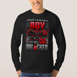 Camiseta Nivel 2 Desbloqueado desde 2020 Segundo Cumpleaños