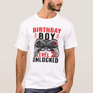 Camiseta Nivel 2 Desbloqueado Desde 2020 Segundo Cumpleaños