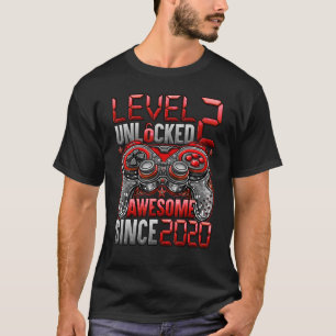 Camiseta Nivel 2 Desbloqueado desde el segundo cumpleaños 2