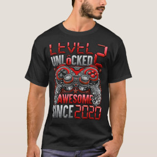 Camiseta Nivel 2 Desbloqueado desde el segundo cumpleaños 2