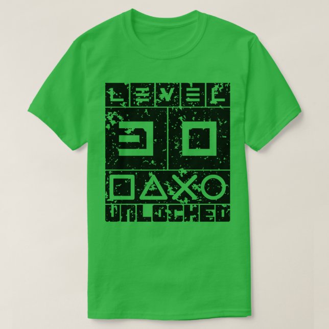 Camiseta Nivel 30 desbloqueado (Diseño del anverso)