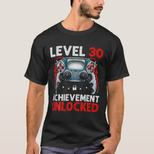 Camiseta Nivel 30 Desbloqueado Impresionante Desde 1991 30