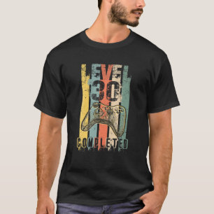 Camiseta Nivel 30 Video Gamer Completo 30 Boda Comple