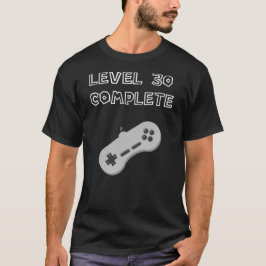 Camiseta Nivel 30 Videojuego de diseño completo Cumpleaños 