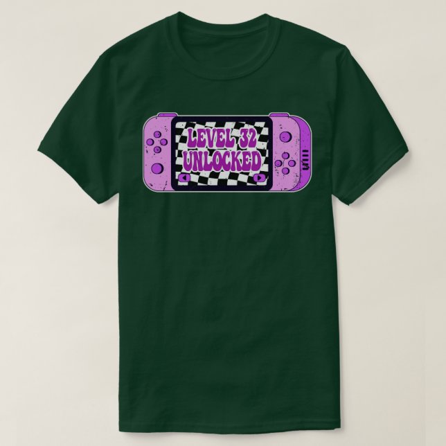 Camiseta Nivel 32 desbloqueado (Diseño del anverso)