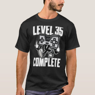Camiseta Nivel 35 Completo conjunto para 35º cumpleaños 35 