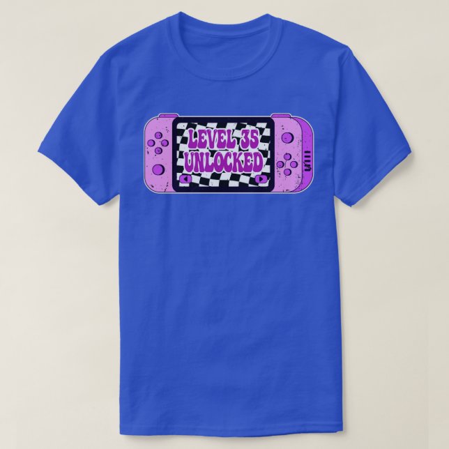 Camiseta Nivel 35 desbloqueado (Diseño del anverso)