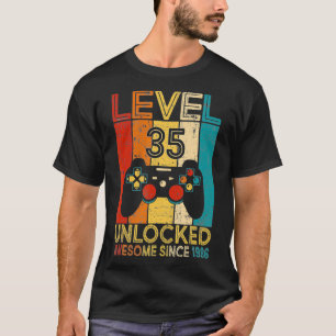 Camiseta Nivel 35 Desbloqueado desde el videojuego de 1986 