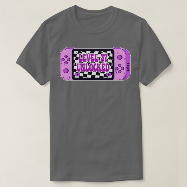 Camiseta Nivel 37 desbloqueado (Diseño del anverso)