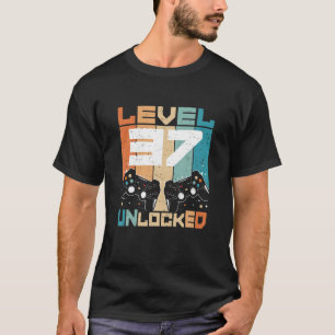 Camiseta Nivel 37 Desbloqueado Gracioso Video Gamer 37º Cum