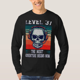 Camiseta Nivel 37 Desbloqueado Próximo 37 Adelanto de Jugad