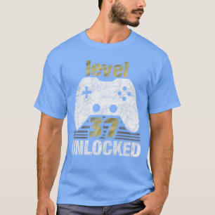 Camiseta Nivel 37 Desbloqueado Regalo de Cumpleaños para Ju