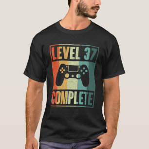 Camiseta Nivel 37 Jugador De Vídeo Completo - 37ª Anive Bod