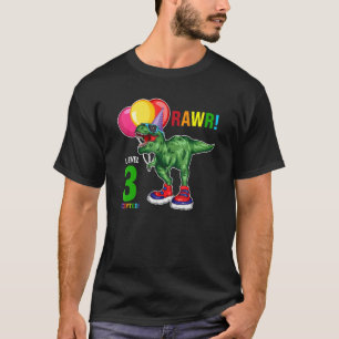 Camiseta Nivel 3 De Rawr Aceptado Tercer Cumpleaños De B