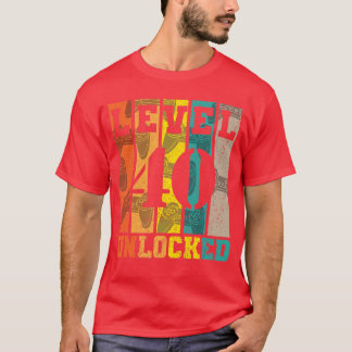 Camiseta Nivel 40 Desbloqueado Cumpleaños 40 Gaming Gamer C