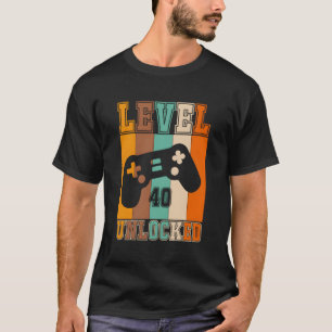 Camiseta Nivel 40 Desbloqueado - Edición de cumpleaños