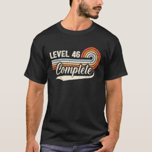 Camiseta Nivel 46 Complete el 46º Aniversario Boda para él