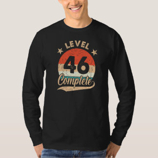Camiseta Nivel 46 Retro Completo 46º Aniversario Boda De O