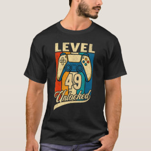 Camiseta Nivel 49 Desbloqueado Impresionante desde 1973 49º