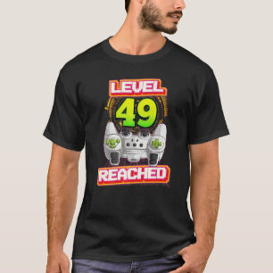 Camiseta Nivel 49 Logró el videojuego 49º cumpleaños