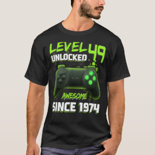 Camiseta Nivel 49 Mujeres desbloqueadas 49ª Cumpleaños Homb